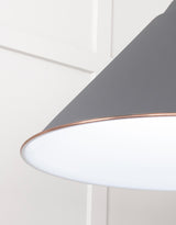 From The Anvil - White Gloss Hockley Pendant in Bluff | Sku. 49510BL | Trade Door Handles.