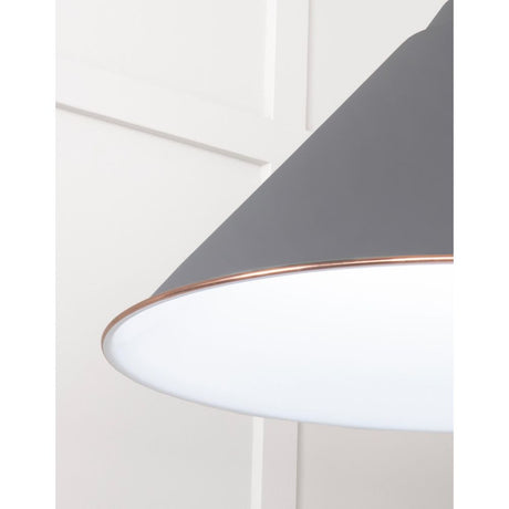 From The Anvil - White Gloss Hockley Pendant in Bluff | Sku. 49510BL | Trade Door Handles.