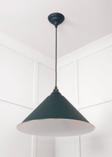 From The Anvil - White Gloss Hockley Pendant in Dingle | Sku. 49510DI | Trade Door Handles.
