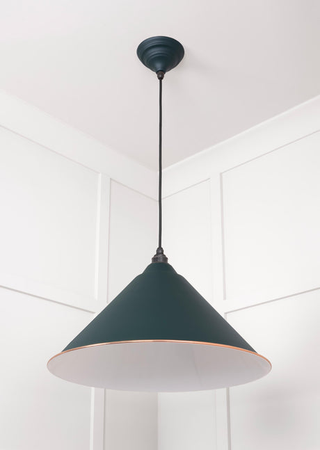 From The Anvil - White Gloss Hockley Pendant in Dingle | Sku. 49510DI | Trade Door Handles.