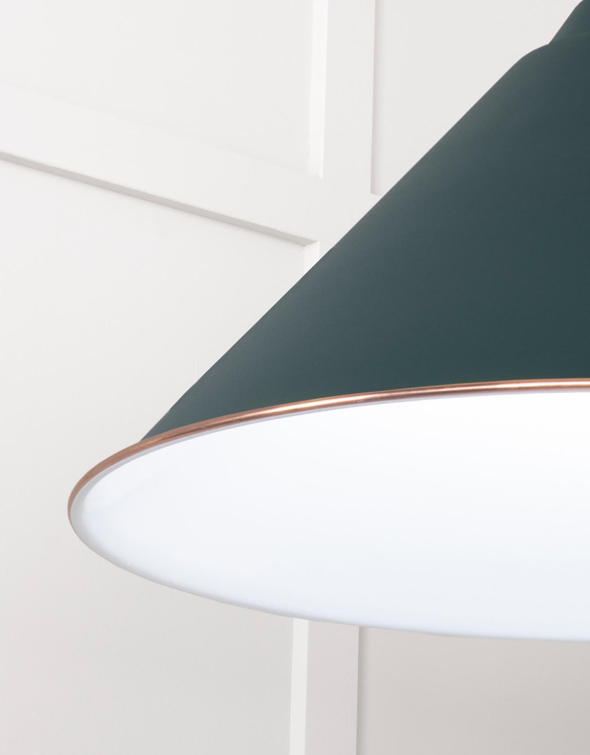 From The Anvil - White Gloss Hockley Pendant in Dingle | Sku. 49510DI | Trade Door Handles.