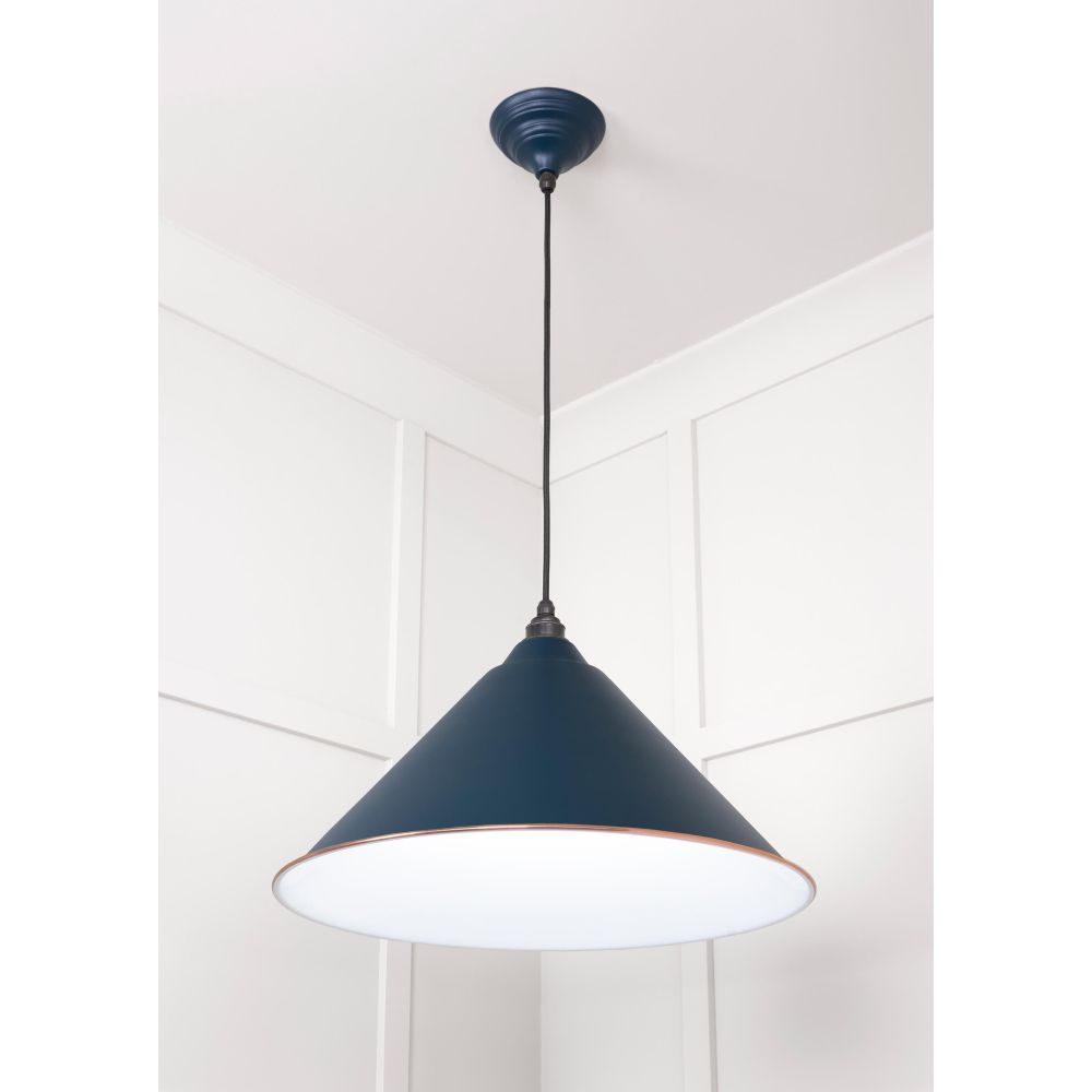 From The Anvil - White Gloss Hockley Pendant in Dusk | Sku. 49510DU | Trade Door Handles.