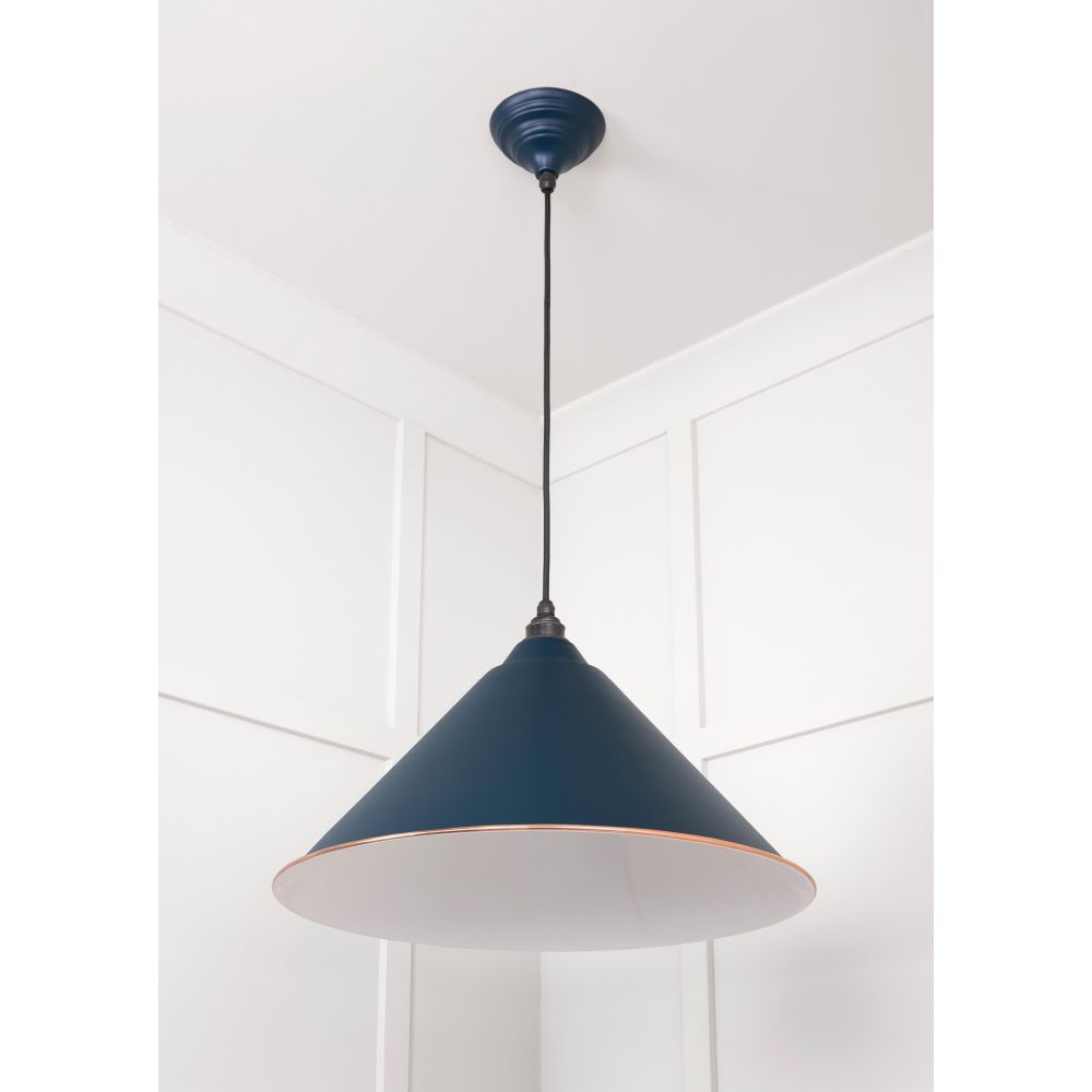 From The Anvil - White Gloss Hockley Pendant in Dusk | Sku. 49510DU | Trade Door Handles.