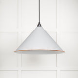 From The Anvil - White Gloss Hockley Pendant in Flock | Sku. 49510F | Trade Door Handles.