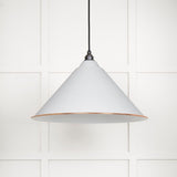From The Anvil - White Gloss Hockley Pendant in Flock | Sku. 49510F | Trade Door Handles.