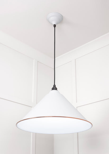 From The Anvil - White Gloss Hockley Pendant in Flock | Sku. 49510F | Trade Door Handles.