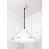 From The Anvil - White Gloss Hockley Pendant in Flock | Sku. 49510F | Trade Door Handles.