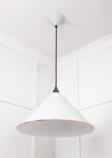 From The Anvil - White Gloss Hockley Pendant in Flock | Sku. 49510F | Trade Door Handles.