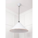 From The Anvil - White Gloss Hockley Pendant in Flock | Sku. 49510F | Trade Door Handles.