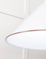 From The Anvil - White Gloss Hockley Pendant in Flock | Sku. 49510F | Trade Door Handles.