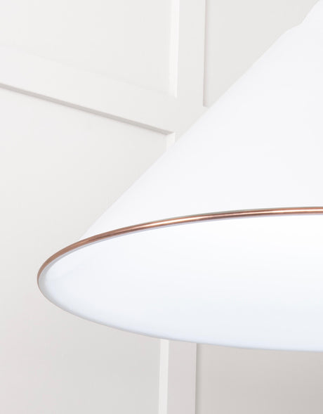 From The Anvil - White Gloss Hockley Pendant in Flock | Sku. 49510F | Trade Door Handles.