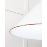 From The Anvil - White Gloss Hockley Pendant in Flock | Sku. 49510F | Trade Door Handles.