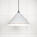 From The Anvil - White Gloss Hockley Pendant in Flock | Sku. 49510F | Trade Door Handles.