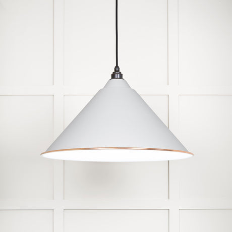 From The Anvil - White Gloss Hockley Pendant in Flock | Sku. 49510F | Trade Door Handles.