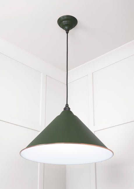 From The Anvil - White Gloss Hockley Pendant in Heath | Sku. 49510H | Trade Door Handles.