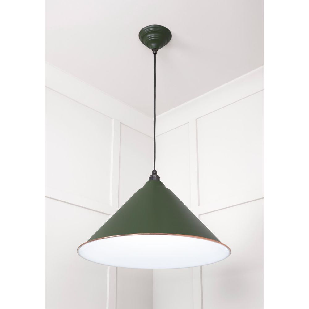 From The Anvil - White Gloss Hockley Pendant in Heath | Sku. 49510H | Trade Door Handles.