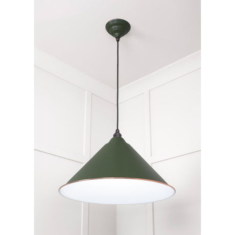 From The Anvil - White Gloss Hockley Pendant in Heath | Sku. 49510H | Trade Door Handles.