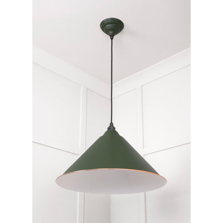 From The Anvil - White Gloss Hockley Pendant in Heath | Sku. 49510H | Trade Door Handles.