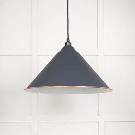 From The Anvil - White Gloss Hockley Pendant in Slate | Sku. 49510SL | Trade Door Handles.