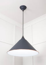 From The Anvil - White Gloss Hockley Pendant in Slate | Sku. 49510SL | Trade Door Handles.