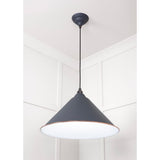 From The Anvil - White Gloss Hockley Pendant in Slate | Sku. 49510SL | Trade Door Handles.