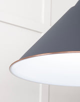From The Anvil - White Gloss Hockley Pendant in Slate | Sku. 49510SL | Trade Door Handles.
