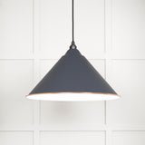 From The Anvil - White Gloss Hockley Pendant in Slate | Sku. 49510SL | Trade Door Handles.