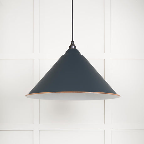 From The Anvil - White Gloss Hockley Pendant in Soot | Sku. 49510SO | Trade Door Handles.