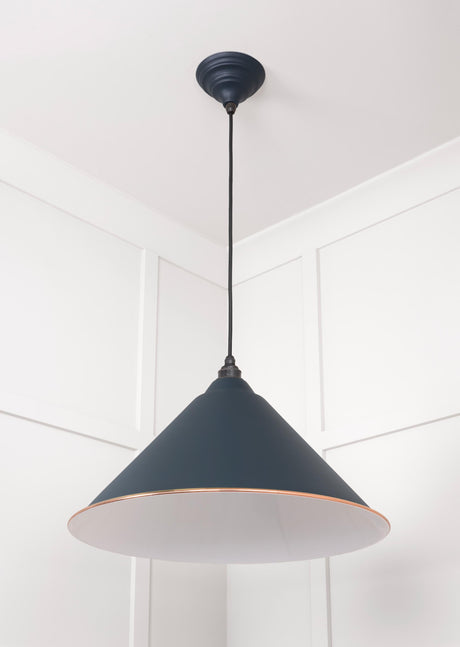 From The Anvil - White Gloss Hockley Pendant in Soot | Sku. 49510SO | Trade Door Handles.