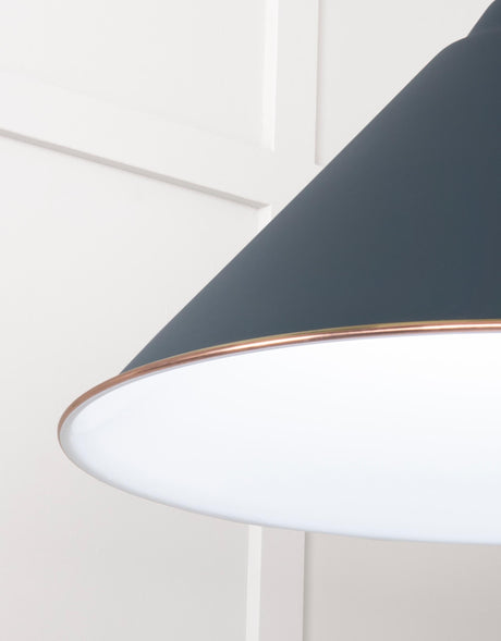 From The Anvil - White Gloss Hockley Pendant in Soot | Sku. 49510SO | Trade Door Handles.