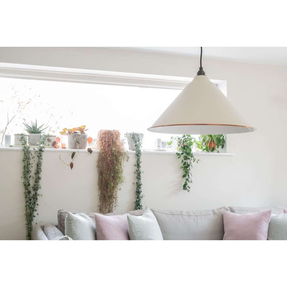 From The Anvil - White Gloss Hockley Pendant in Teasel | Sku. 49510TE | Trade Door Handles.