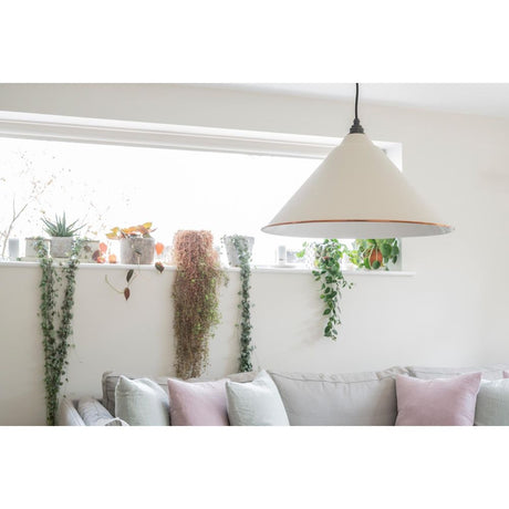 From The Anvil - White Gloss Hockley Pendant in Teasel | Sku. 49510TE | Trade Door Handles.