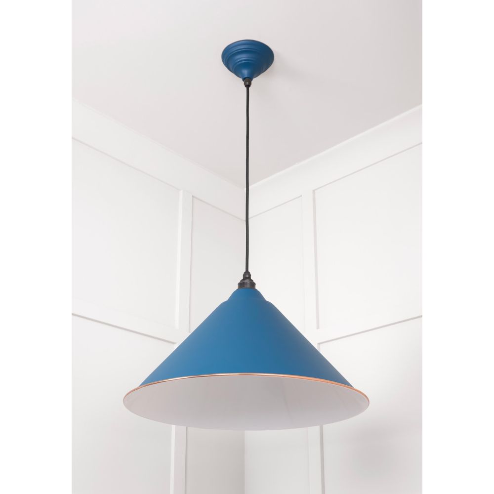 From The Anvil - White Gloss Hockley Pendant in Upstream | Sku. 49510U | Trade Door Handles.