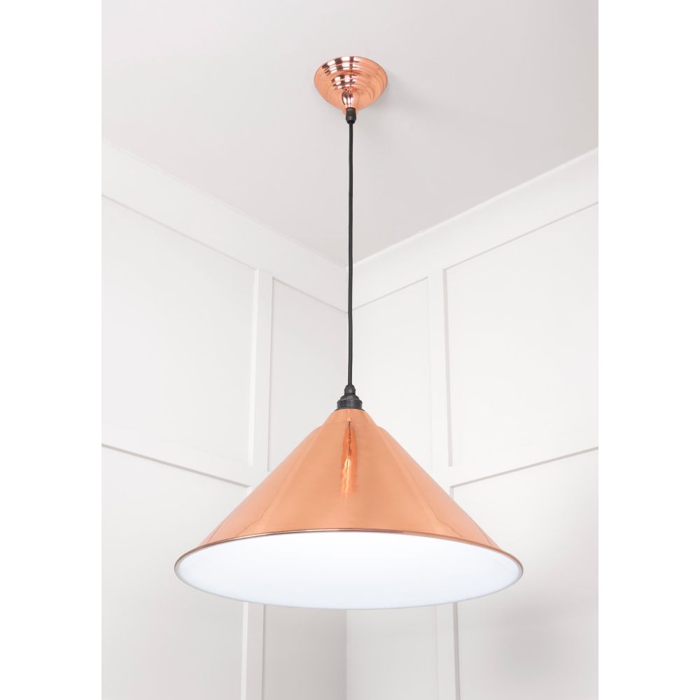 From The Anvil - White Gloss Hockley Pendant in Copper | Sku. 49510 | Trade Door Handles.