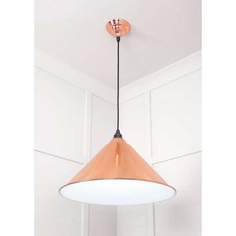 From The Anvil - White Gloss Hockley Pendant in Copper | Sku. 49510 | Trade Door Handles.