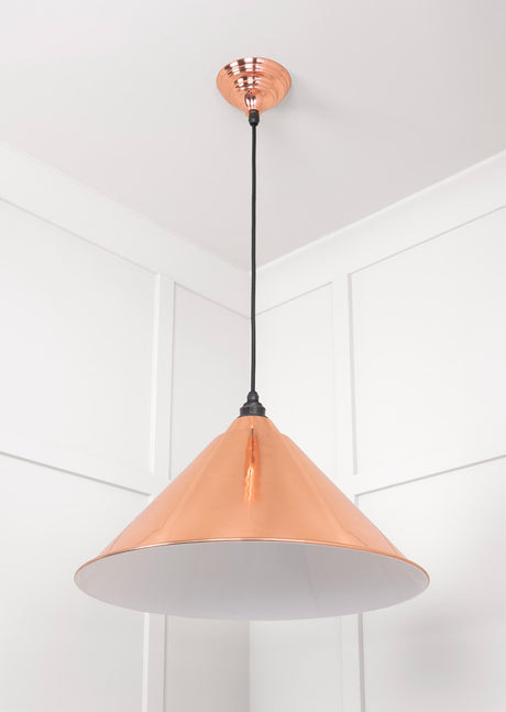 From The Anvil - White Gloss Hockley Pendant in Copper | Sku. 49510 | Trade Door Handles.