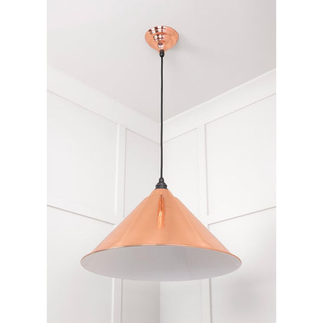 From The Anvil - White Gloss Hockley Pendant in Copper | Sku. 49510 | Trade Door Handles.