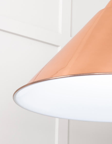 From The Anvil - White Gloss Hockley Pendant in Copper | Sku. 49510 | Trade Door Handles.