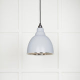 From The Anvil - Hammered Nickel Brindley Pendant in Birch | Sku. 49511BI | Trade Door Handles.