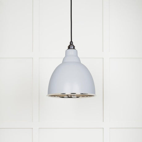 From The Anvil - Hammered Nickel Brindley Pendant in Birch | Sku. 49511BI | Trade Door Handles.