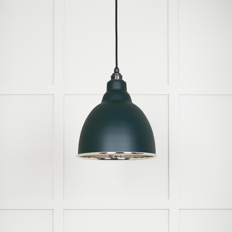 From The Anvil - Hammered Nickel Brindley Pendant in Dingle | Sku. 49511DI | Trade Door Handles.
