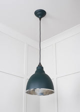From The Anvil - Hammered Nickel Brindley Pendant in Dingle | Sku. 49511DI | Trade Door Handles.