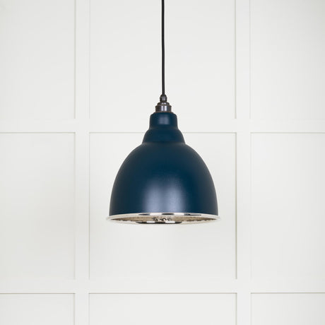 From The Anvil - Hammered Nickel Brindley Pendant in Dusk | Sku. 49511DU | Trade Door Handles.