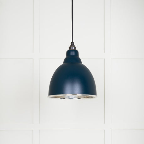 From The Anvil - Hammered Nickel Brindley Pendant in Dusk | Sku. 49511DU | Trade Door Handles.