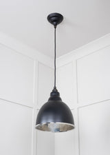 From The Anvil - Hammered Nickel Brindley Pendant in Elan Black | Sku. 49511EB | Trade Door Handles.
