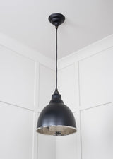 From The Anvil - Hammered Nickel Brindley Pendant in Elan Black | Sku. 49511EB | Trade Door Handles.