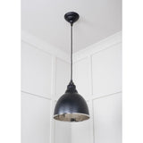 From The Anvil - Hammered Nickel Brindley Pendant in Elan Black | Sku. 49511EB | Trade Door Handles.