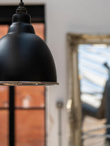 From The Anvil - Hammered Nickel Brindley Pendant in Elan Black | Sku. 49511EB | Trade Door Handles.