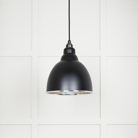 From The Anvil - Hammered Nickel Brindley Pendant in Elan Black | Sku. 49511EB | Trade Door Handles.