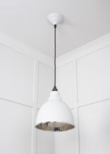 From The Anvil - Hammered Nickel Brindley Pendant in Flock | Sku. 49511F | Trade Door Handles.